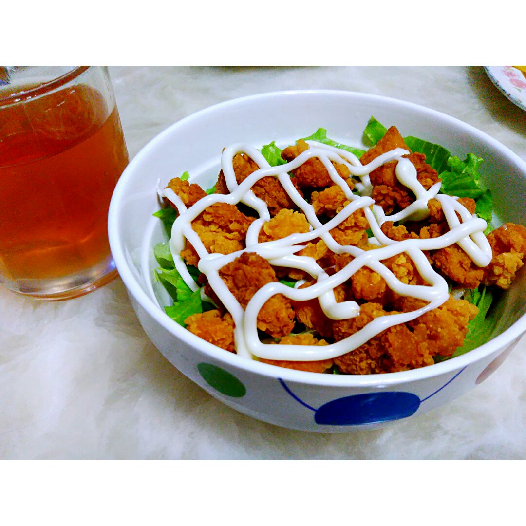 推推是个软柿子做的懒人必做——日式炸鸡盖饭