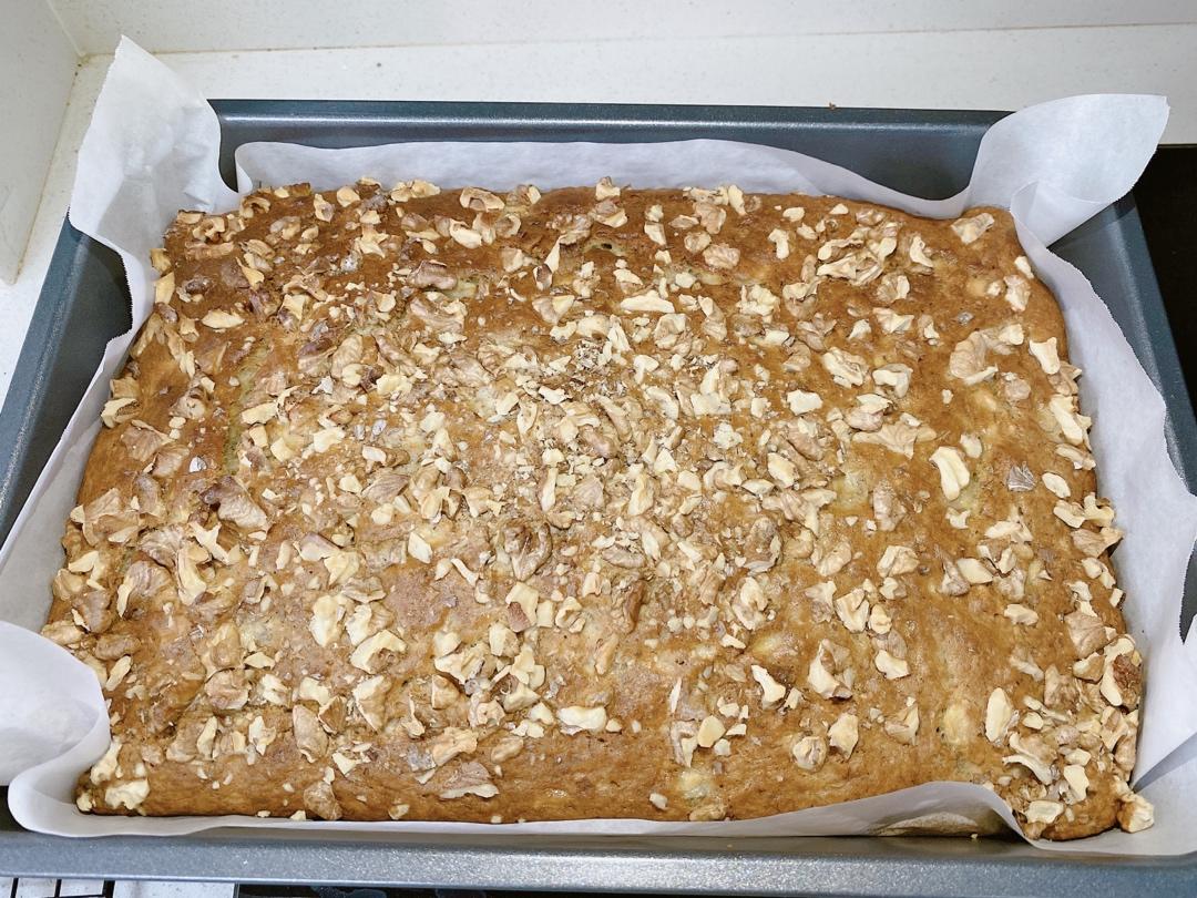 香蕉核桃蛋糕（低油少糖健康版）