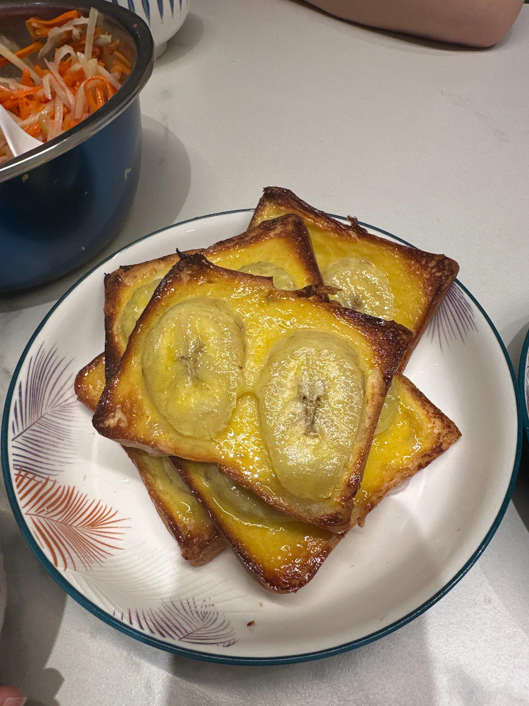 好吃不胖❗️香蕉烤吐司㊙️五分钟快手早餐