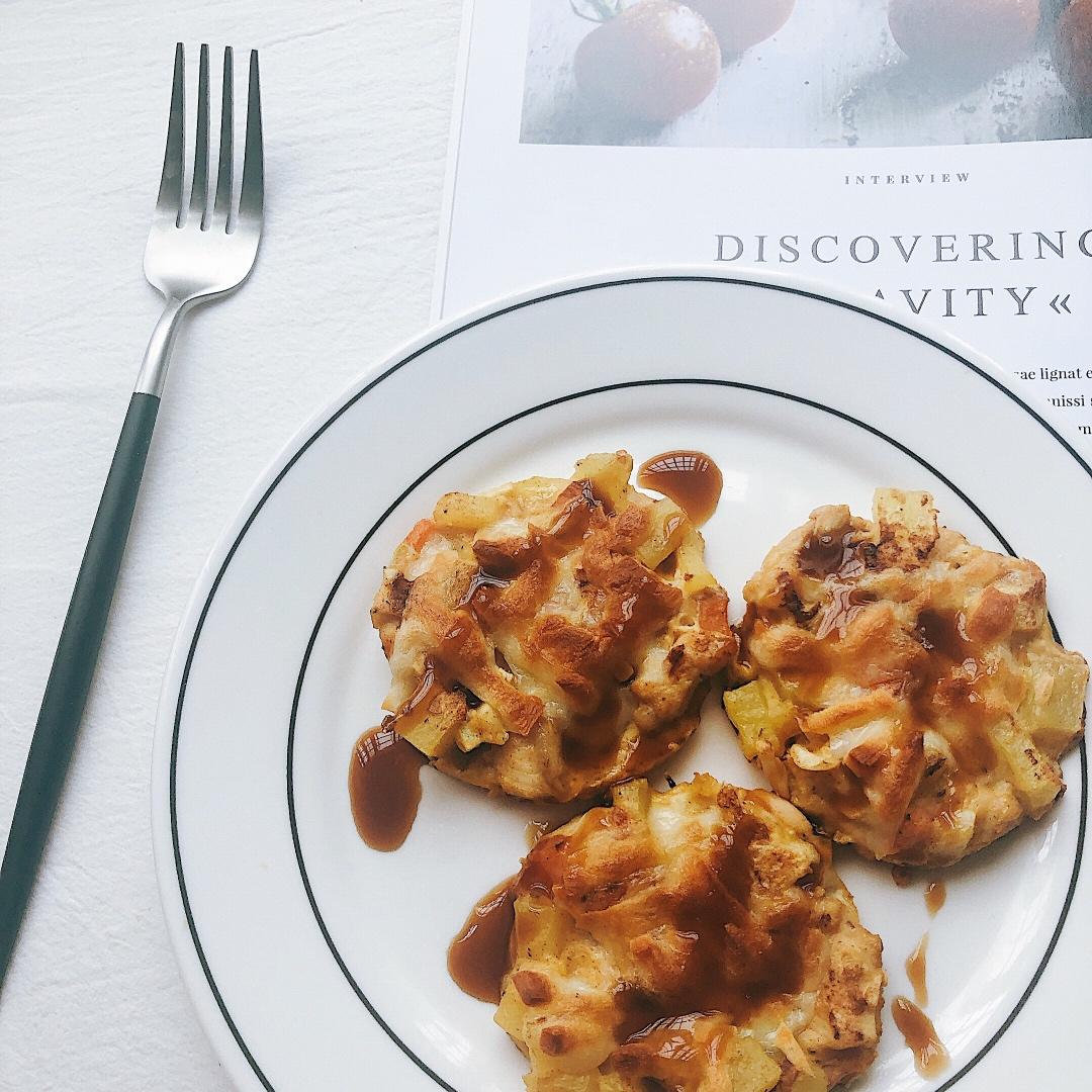 芝士鸡肉土豆饼