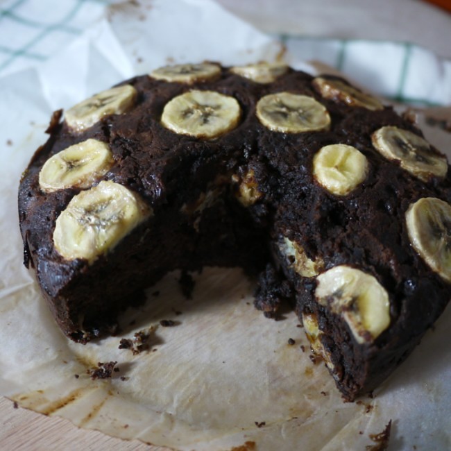 香蕉巧克力蛋糕的做法 步骤7