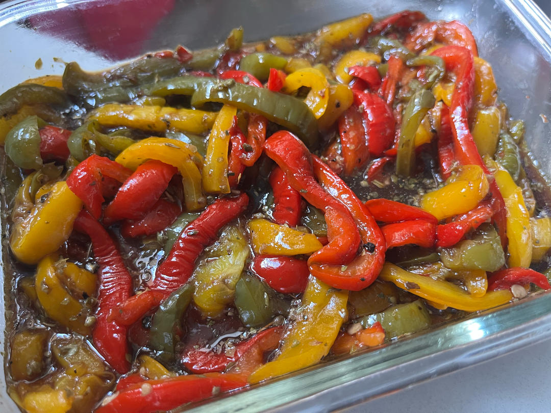 意大利黑醋腌红黄椒