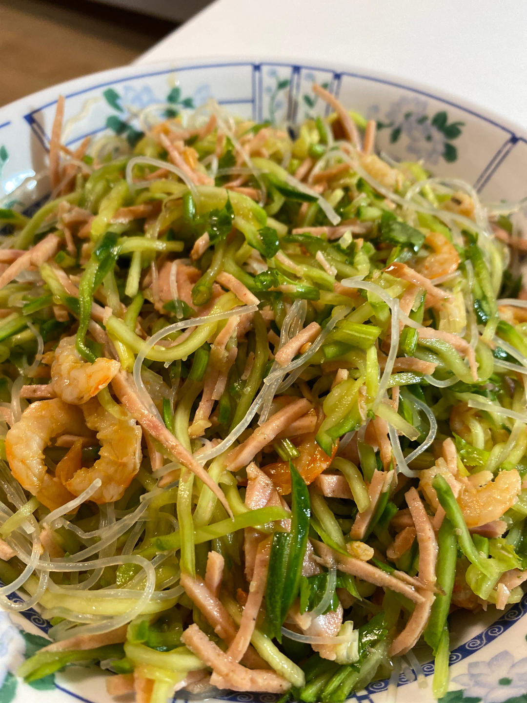 小清新黄瓜海米拌粉丝