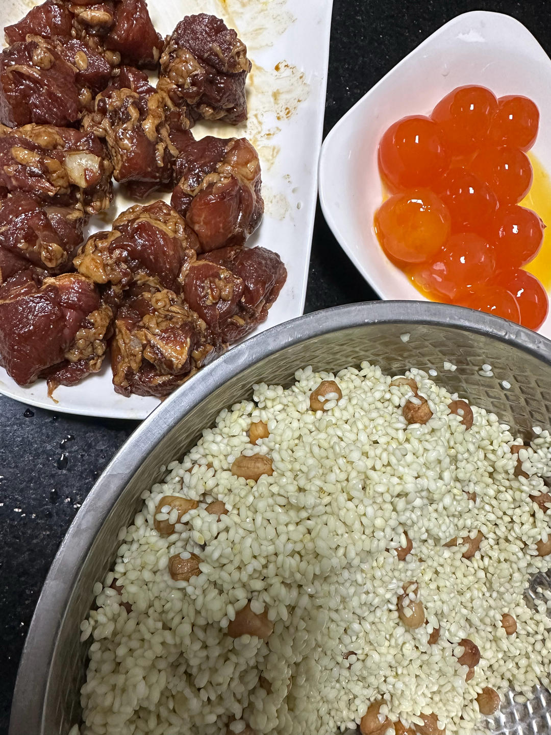 虾仁香菇五香肉粽