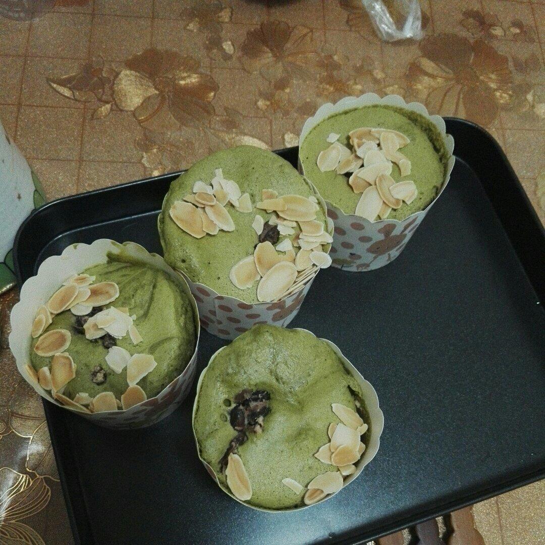 抹茶蒸蛋糕（无油）