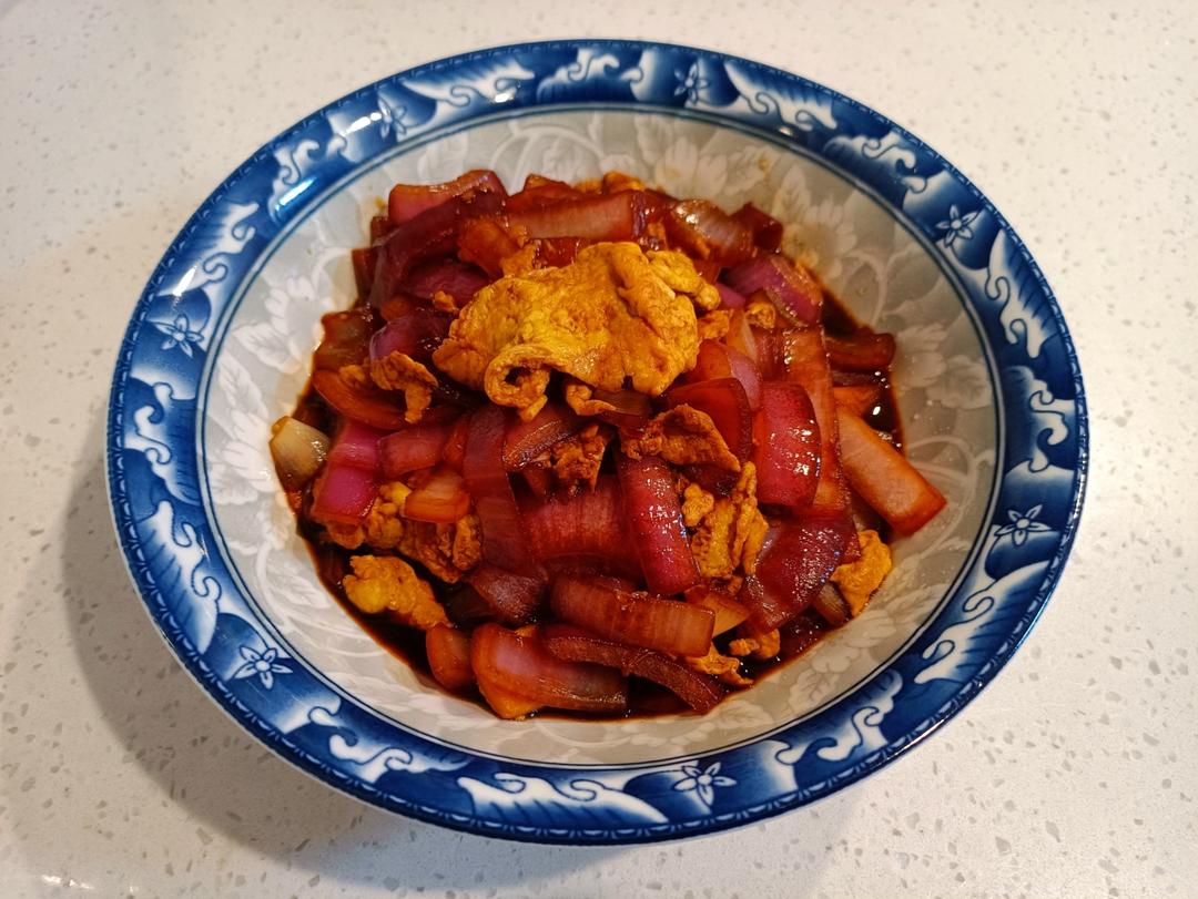 降压防癌的好食材  洋葱炒鸡蛋