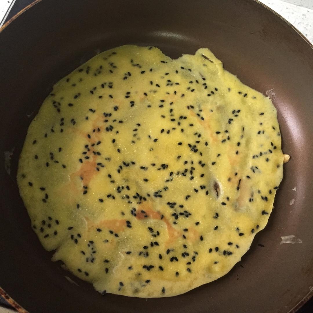 平底锅脆皮蛋卷