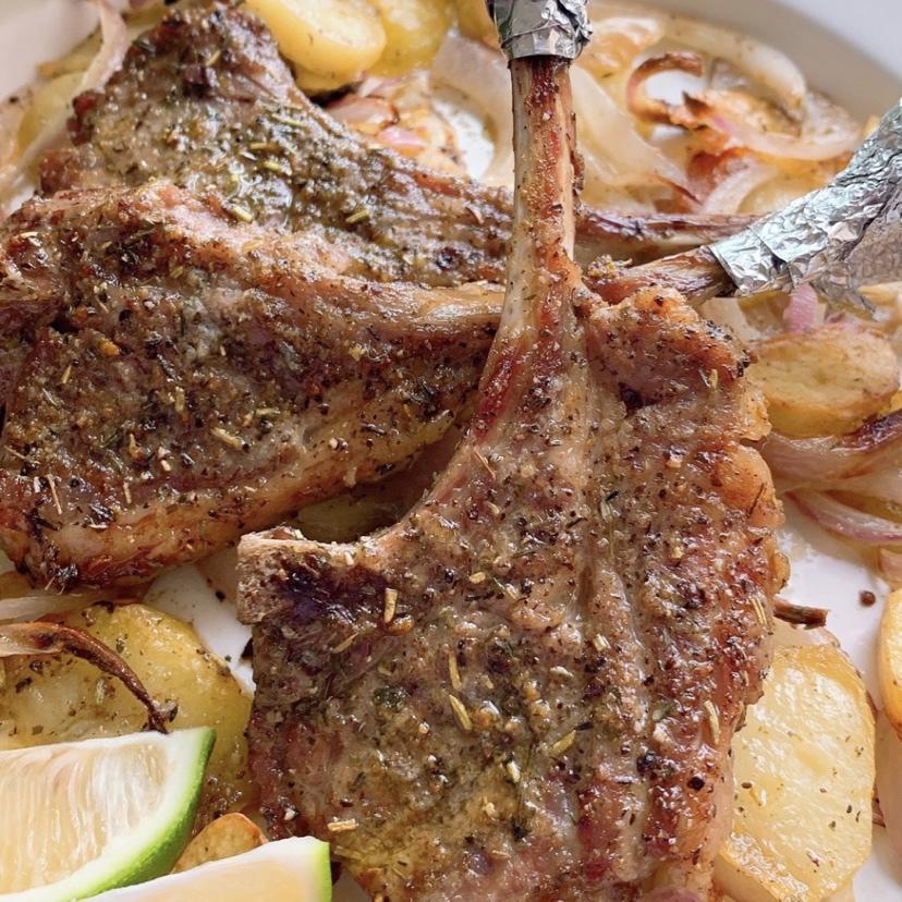 法式香草烤羊排