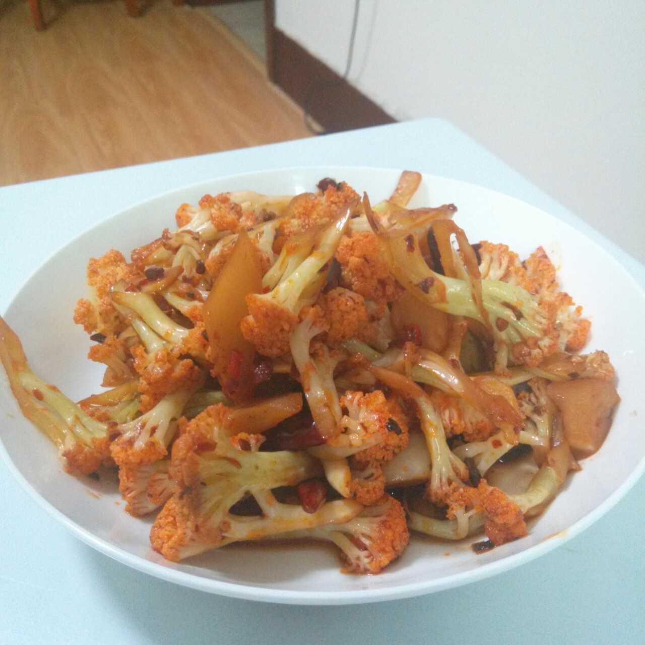 很“浪费”米饭的家常菜之一-------干锅菜花