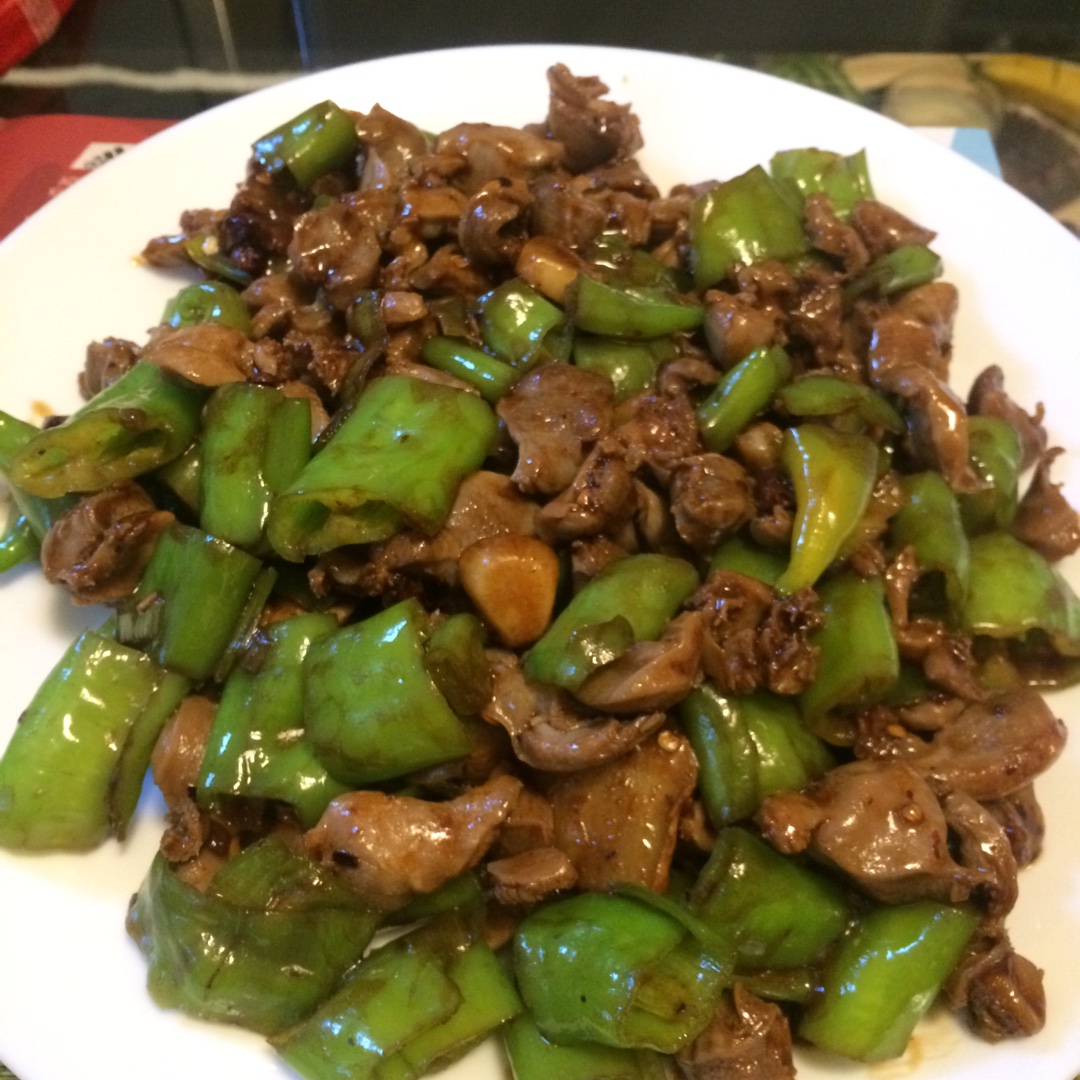 剁椒辣炒鸡胗