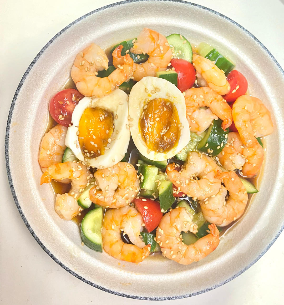减脂一定要吃的凉拌虾仁黄瓜🦐