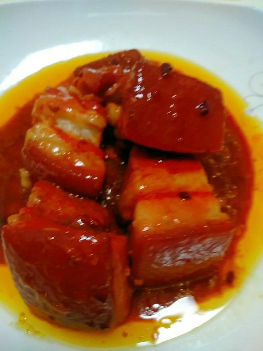 柚子然然奶奶做的方块肉半成品