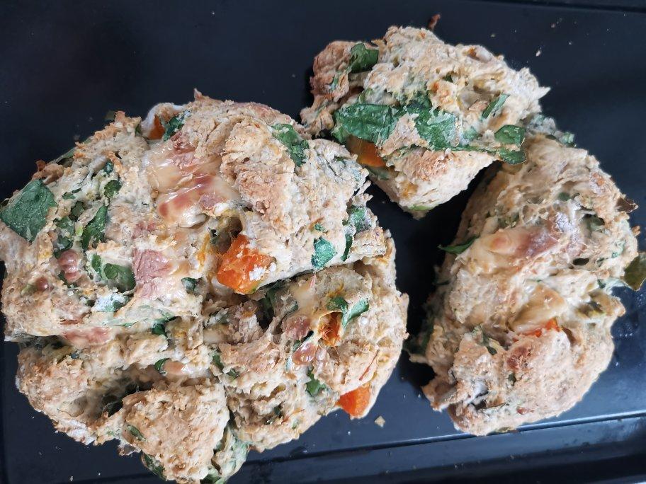 菠菜南瓜奶酪丹波面包丨健康·烘焙