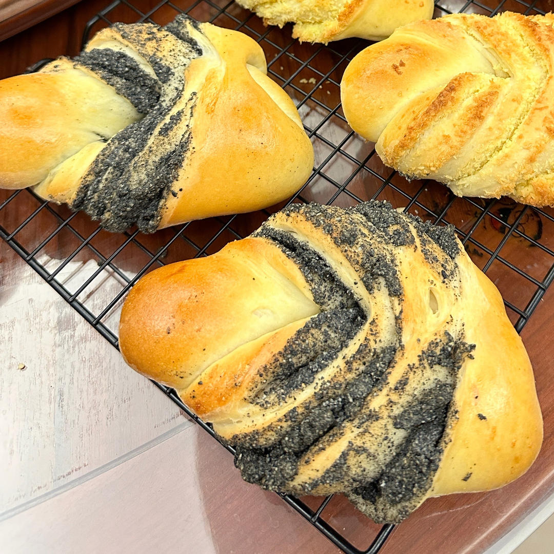 双重黑芝麻贝果🥯低油低糖巨好吃㊙️详细教程