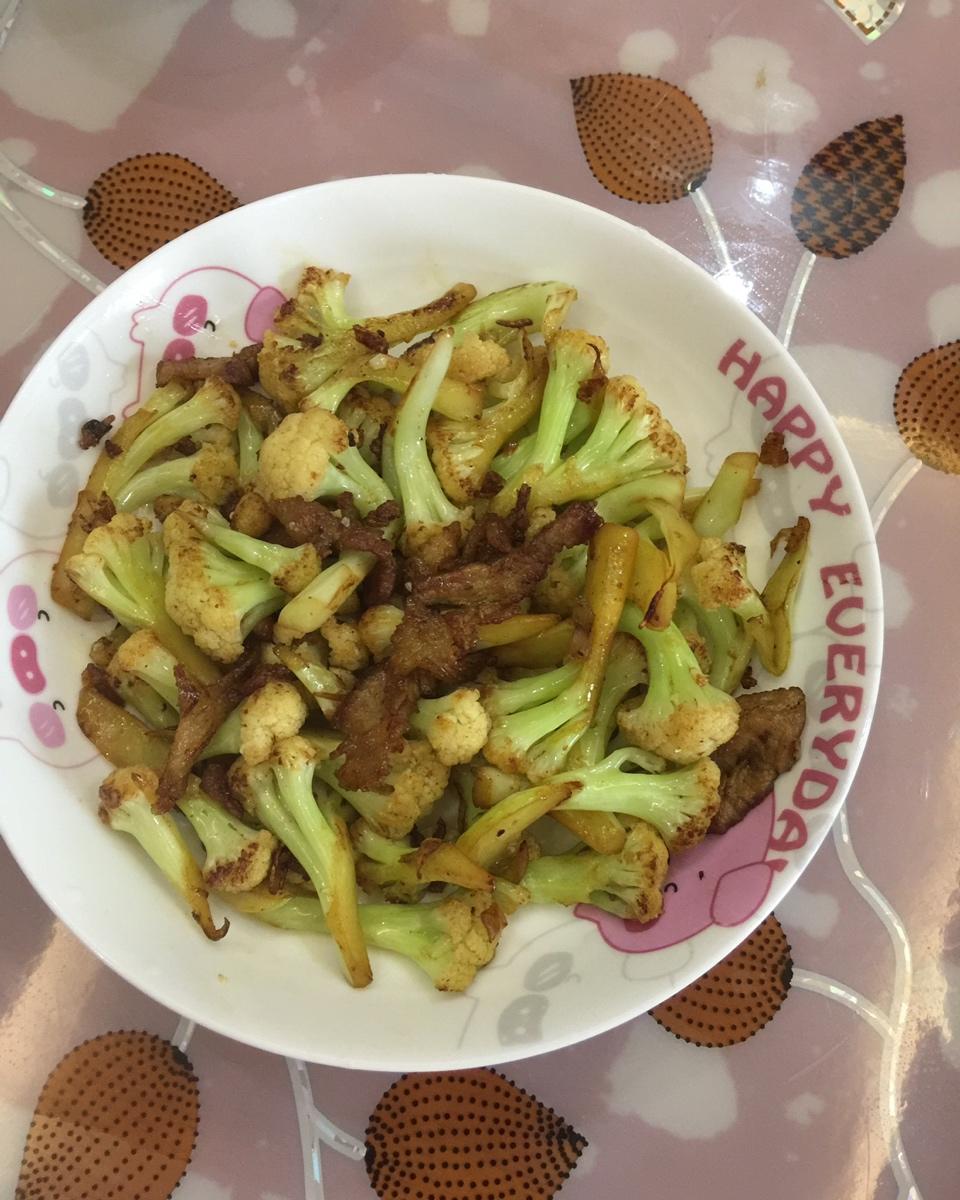干锅花菜-新手下厨 Fried Chinese Cauliflower