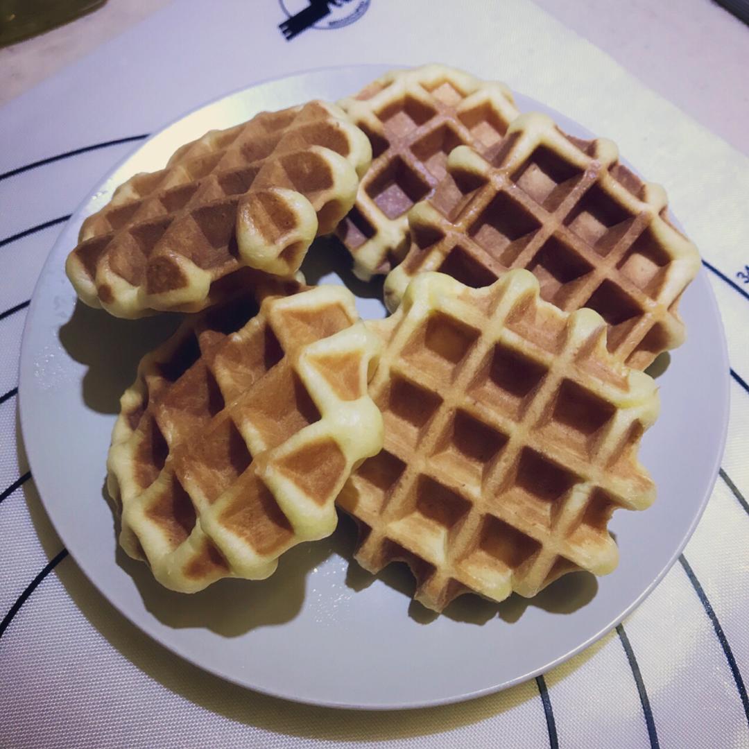 豆沙华夫