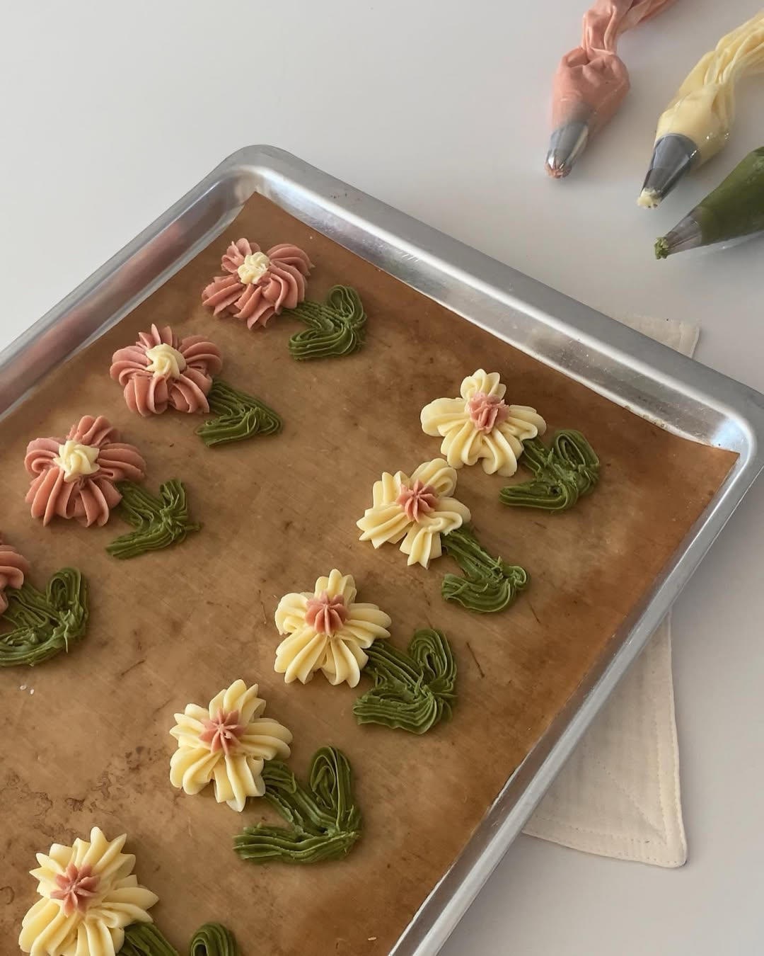 一次成功❗️可爱花朵曲奇饼干🌺奶香十足