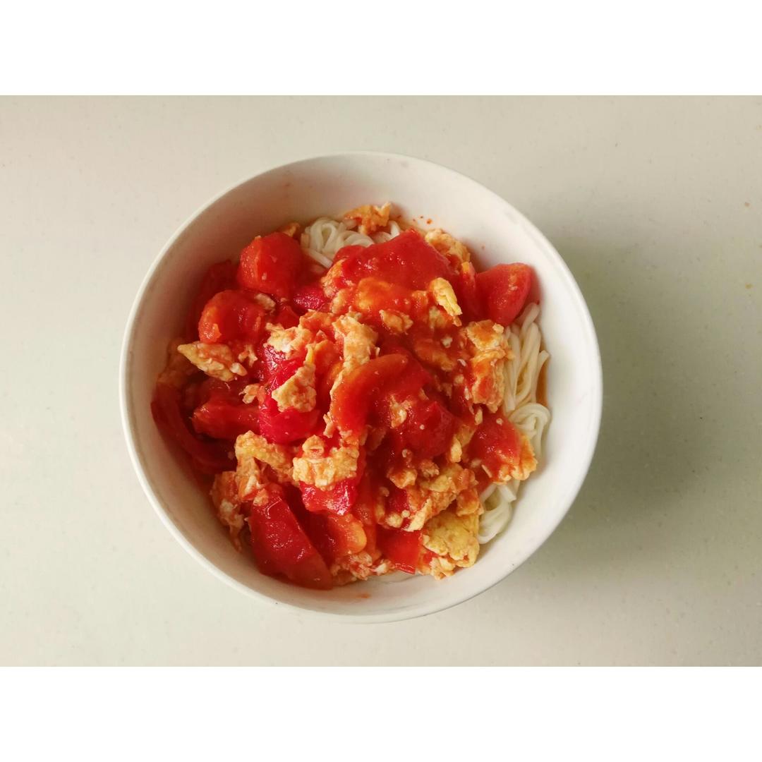 番茄鸡蛋盖浇面