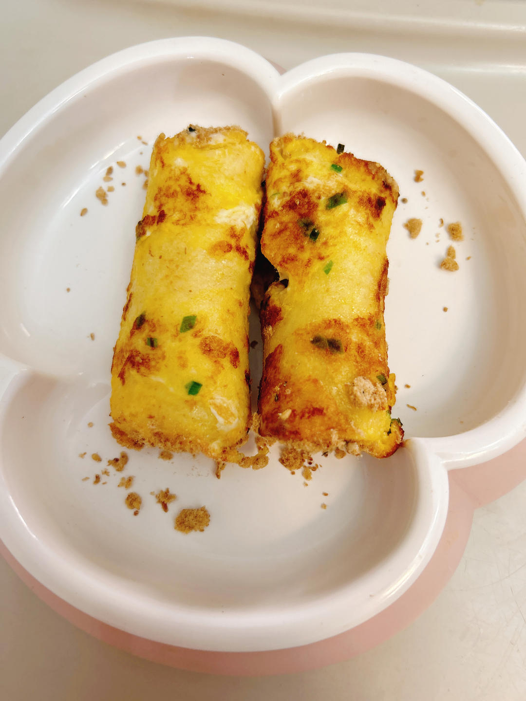 儿童早餐—肉松吐司卷