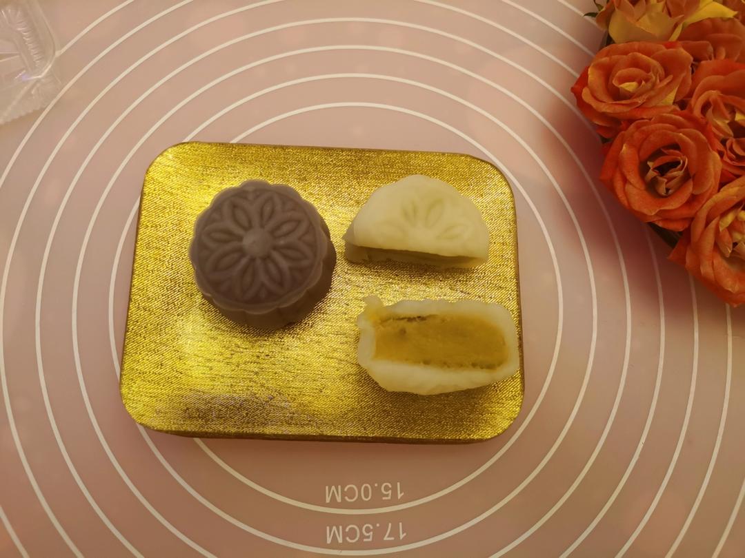 榴莲冰皮月饼的榴莲馅