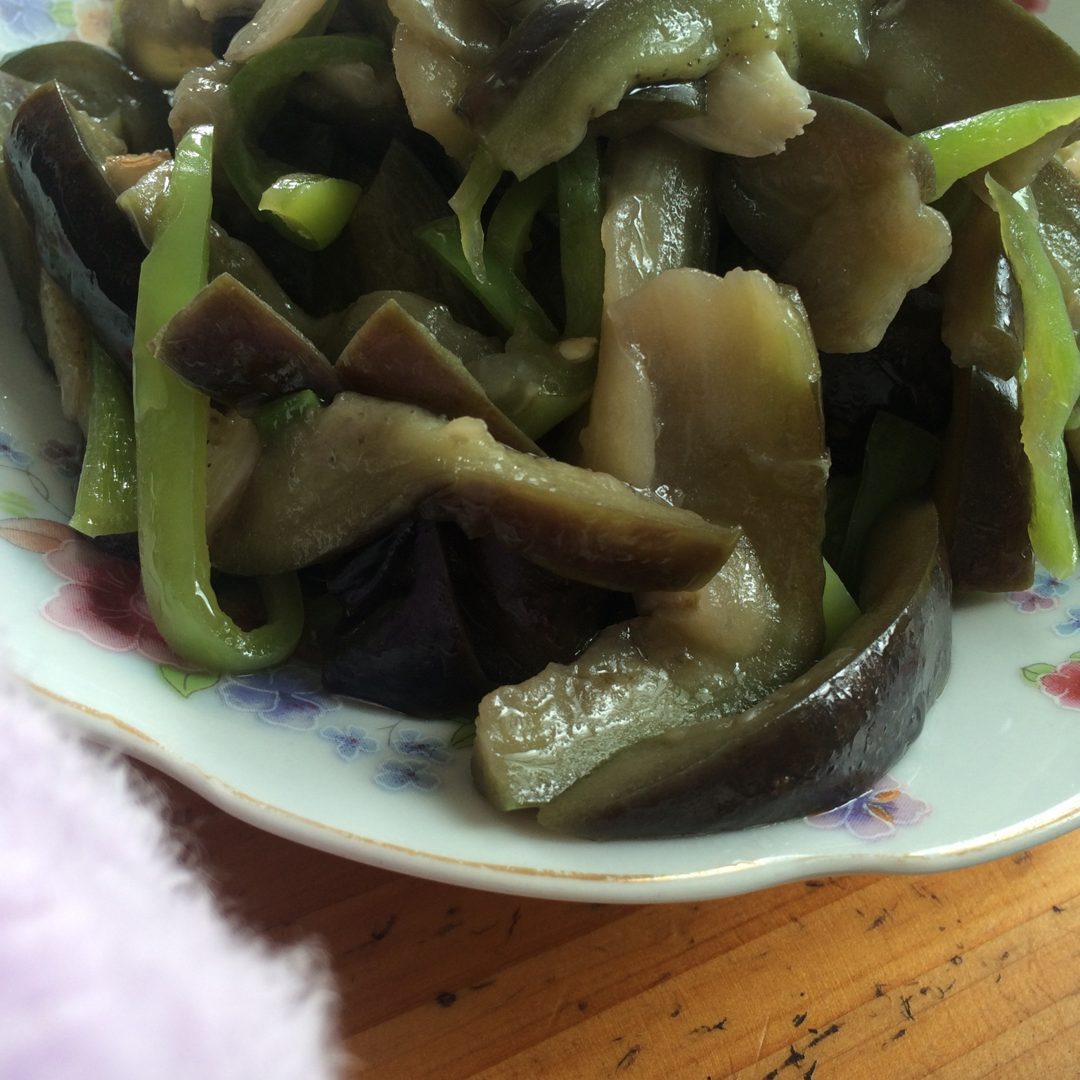 青椒炒茄子