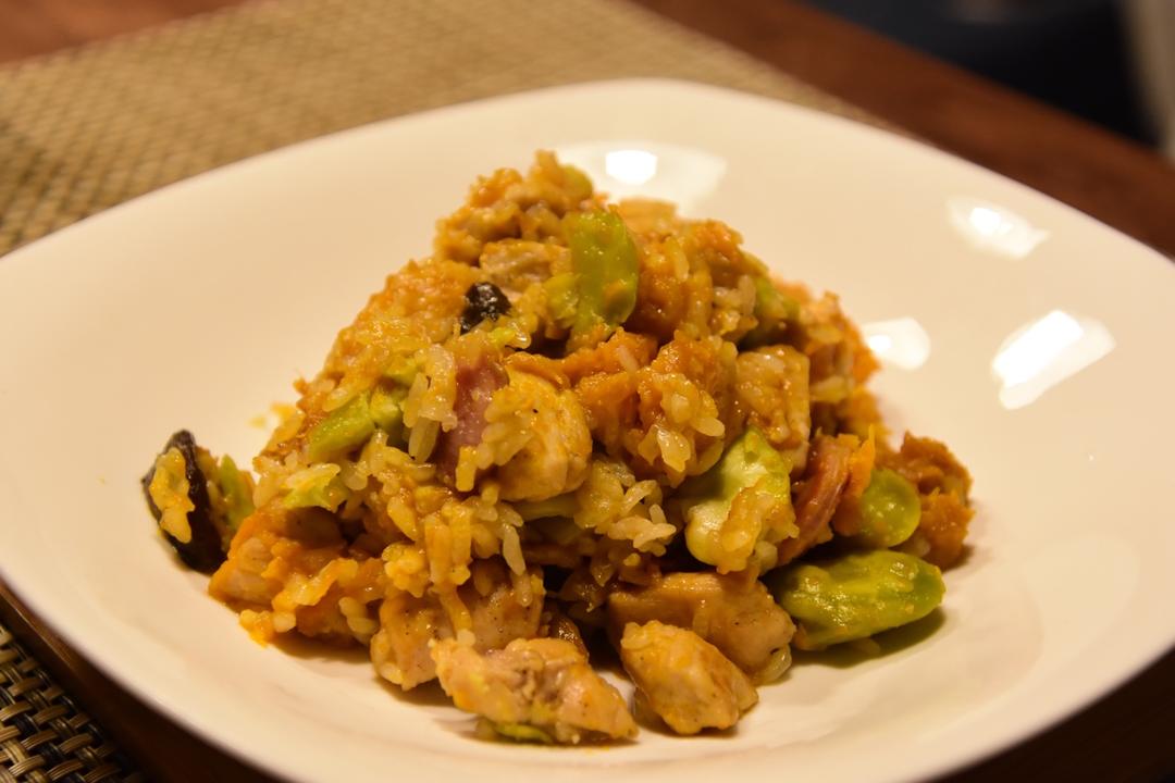 南瓜鸡肉饭