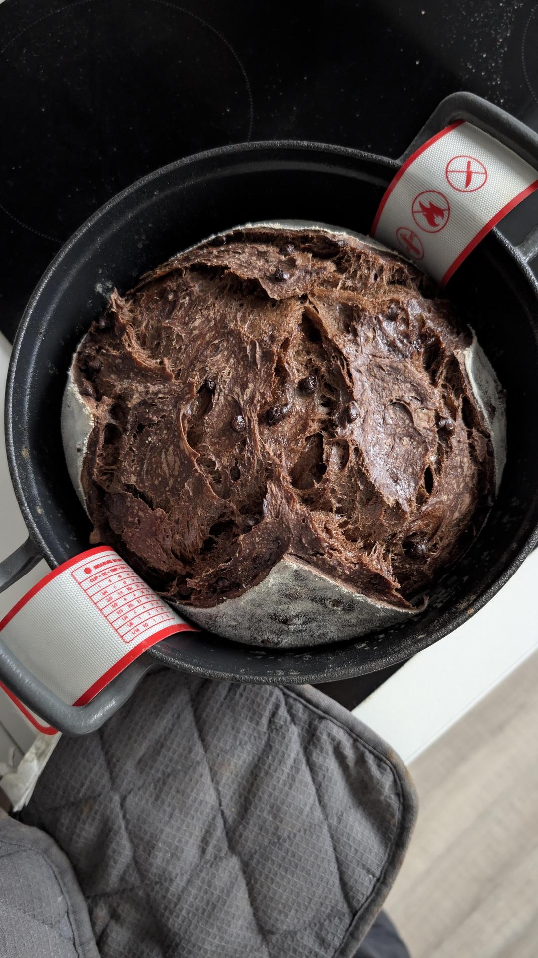 天然魯邦酸種?可可巧克力面包〔硬歐包〕