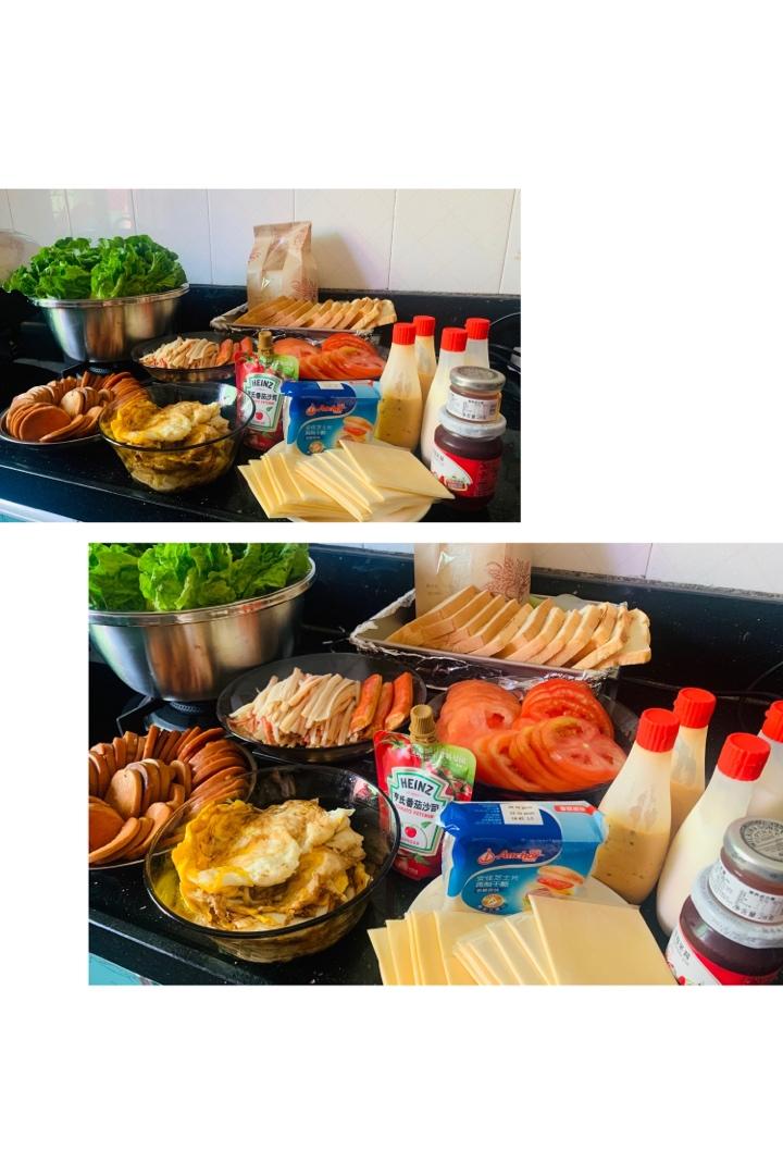 随意任性发挥的早餐三明治