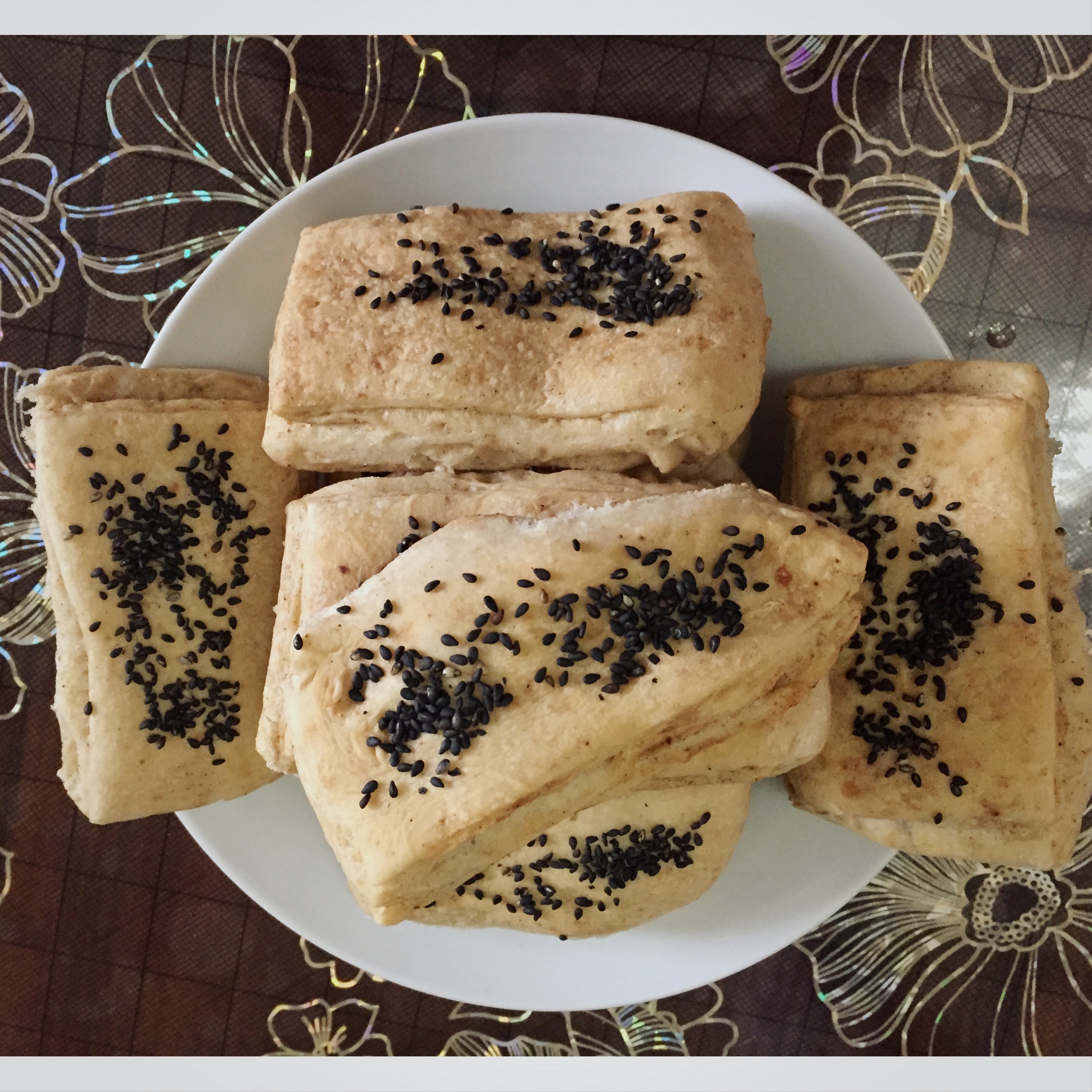 椒盐发面千层饼