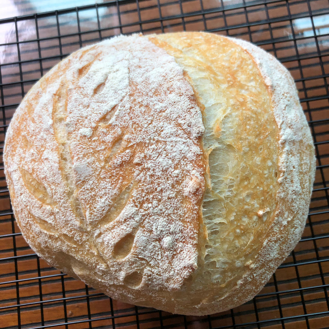 没想到无油无糖可以这么好吃——26小时的铸铁锅欧包（一起减肥吧）