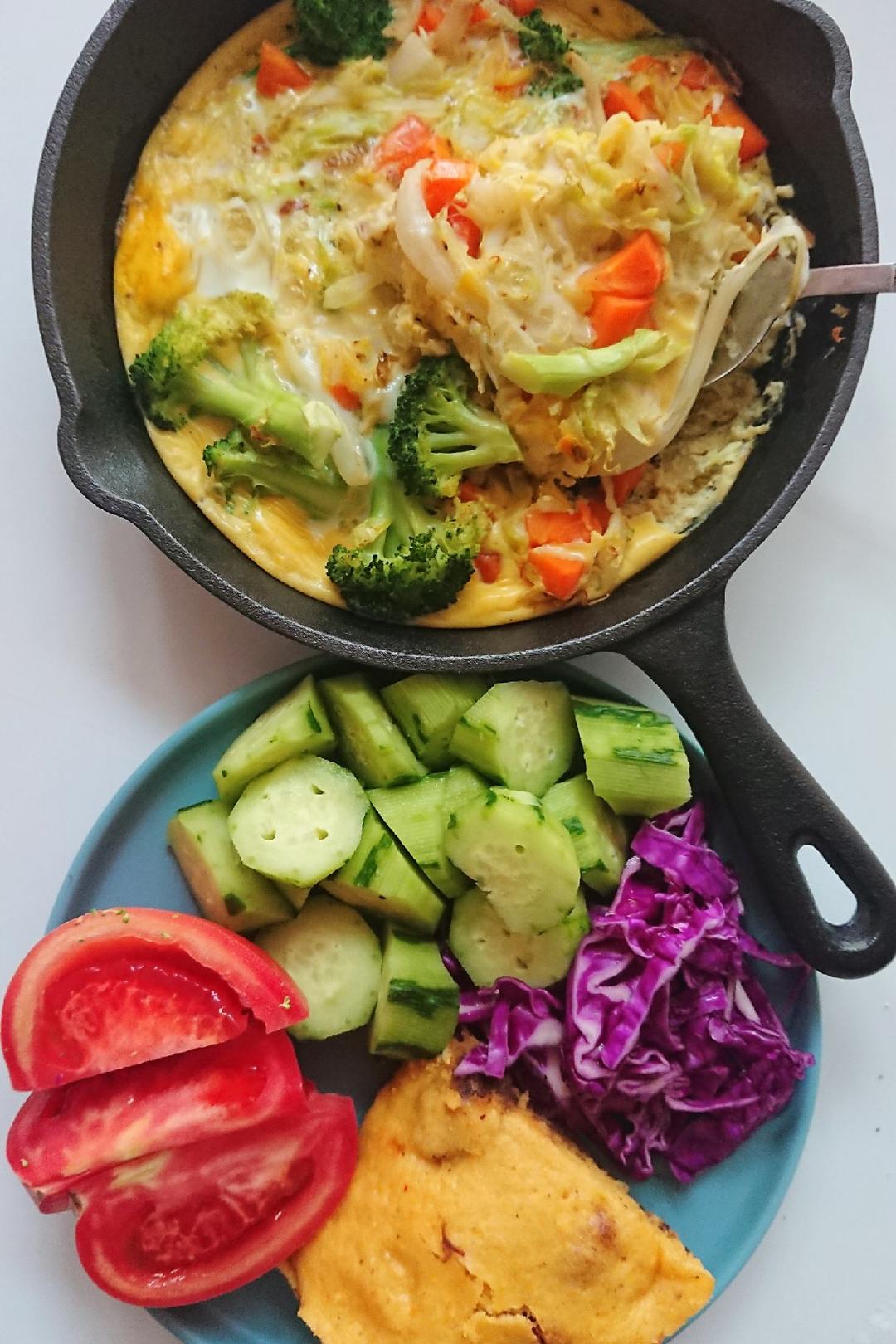 菠菜烘蛋烤箱版