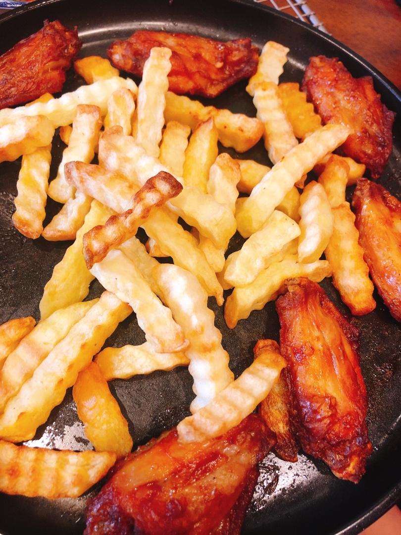 空气炸锅--无油版奥尔良烤鸡翅