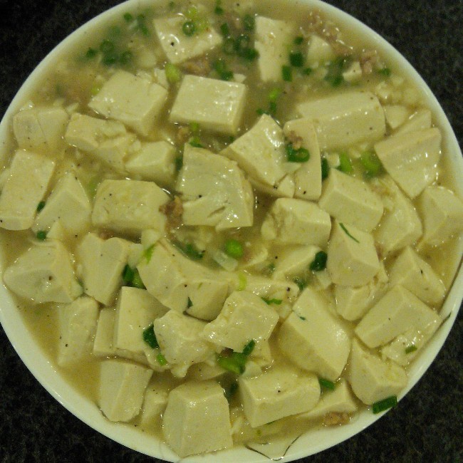 肉沫白油豆腐