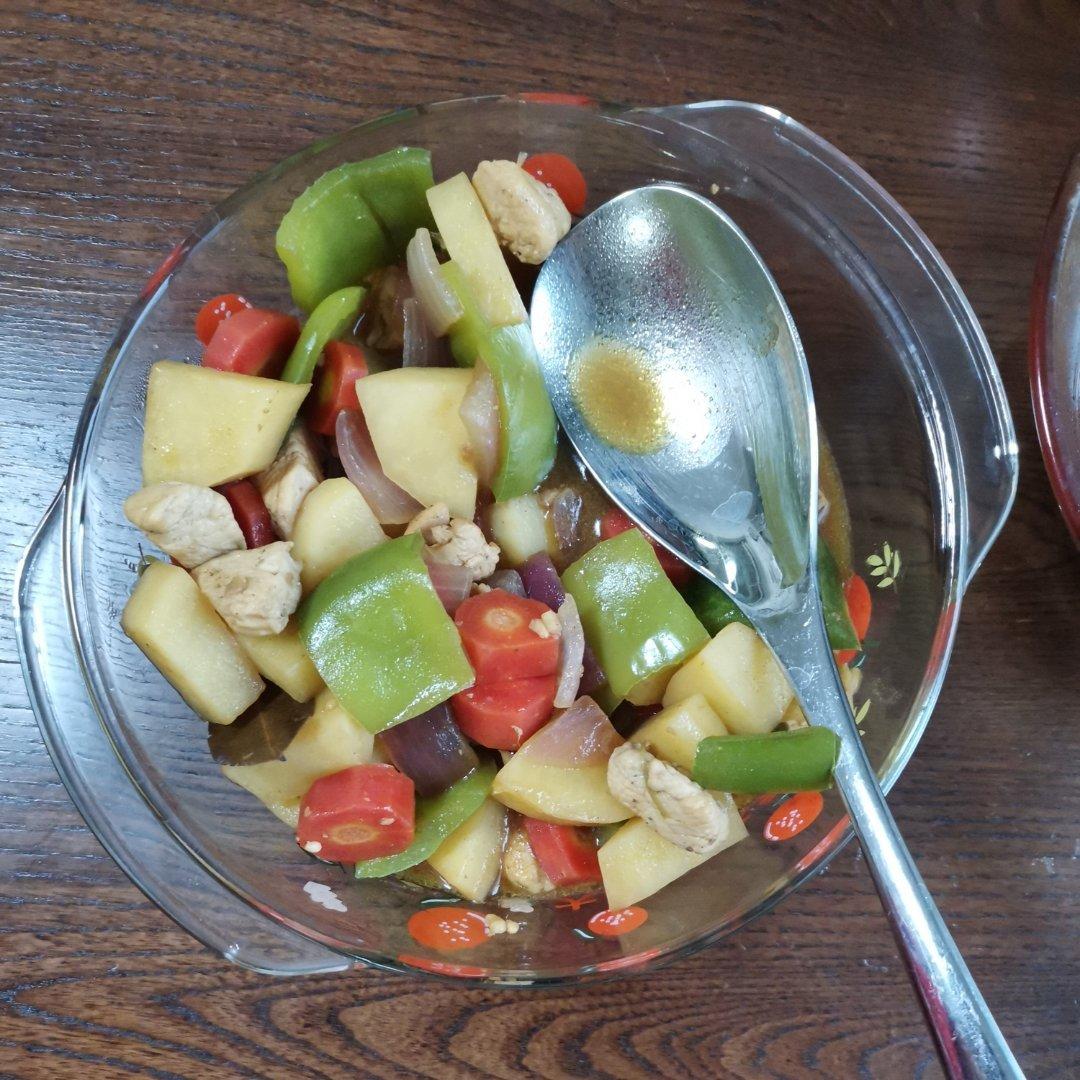 晚饭不费时☞咖喱鸡肉土豆