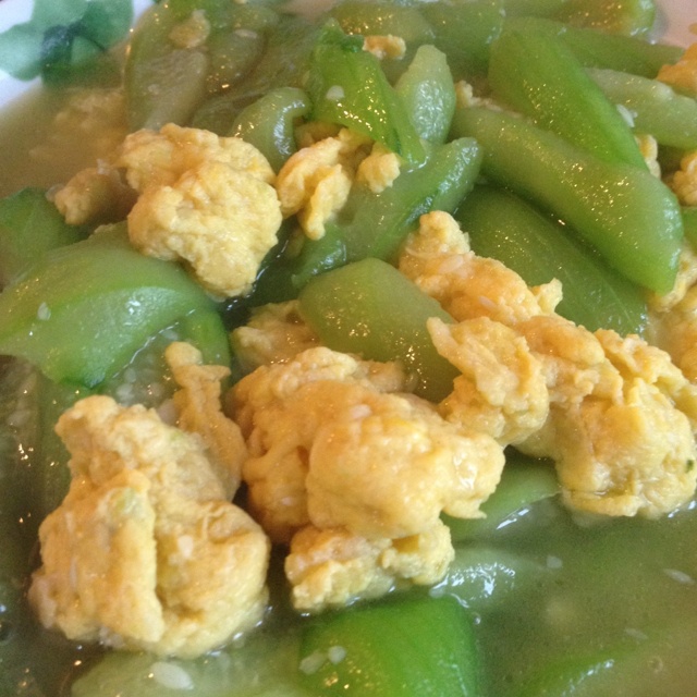丝瓜炒鸡蛋