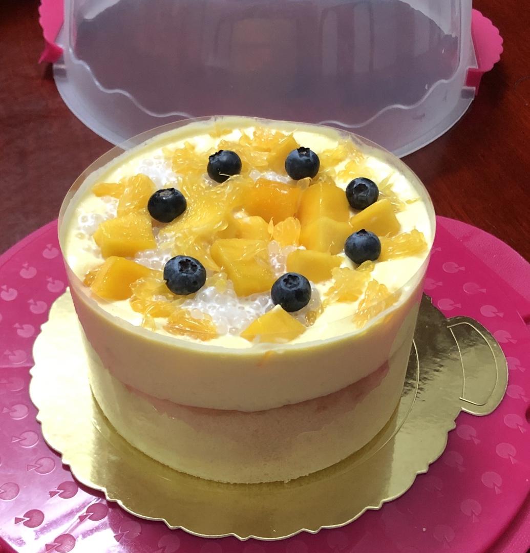 杨枝甘露爆浆蛋糕【初味日记】