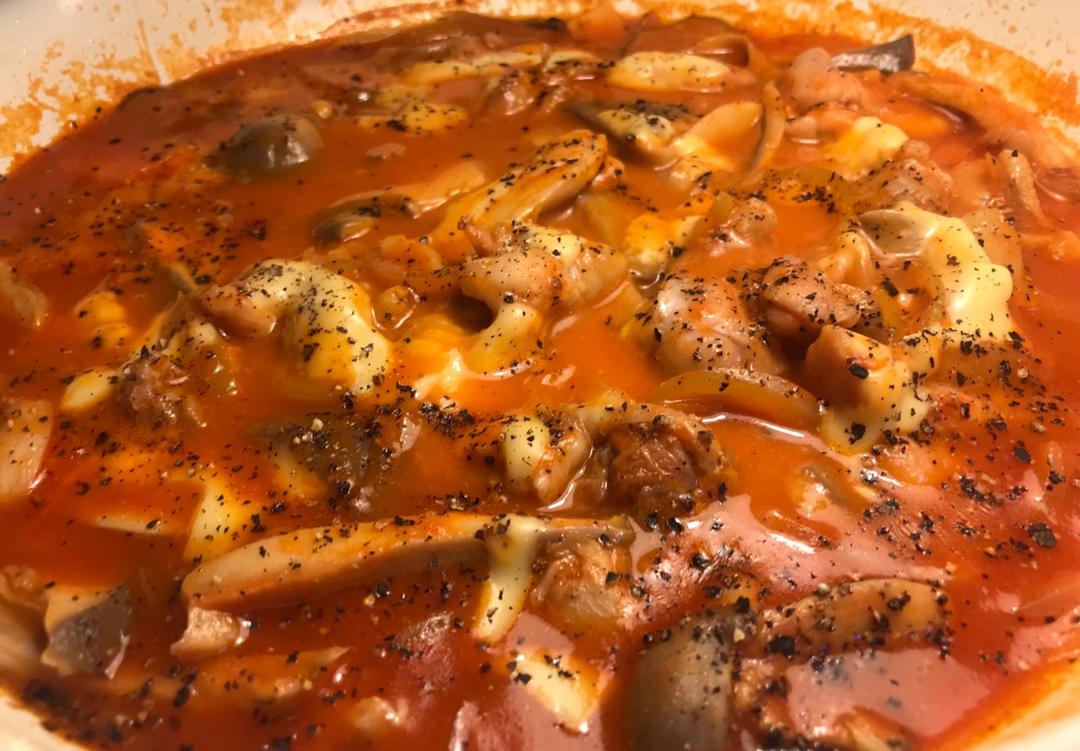 ［搬运］芝士控的番茄炖鸡腿肉《昨日的美食03》