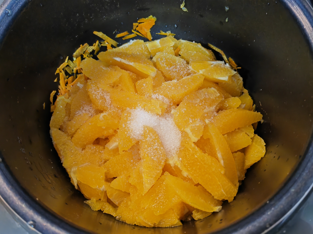 电饭锅版懒人橙子果酱的做法 步骤5