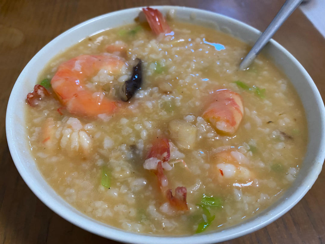 鲜虾瑶柱海鲜粥
