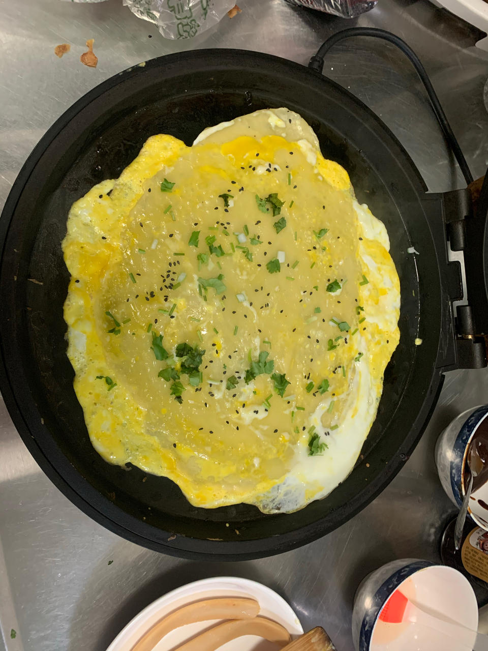 平底锅版煎饼果子