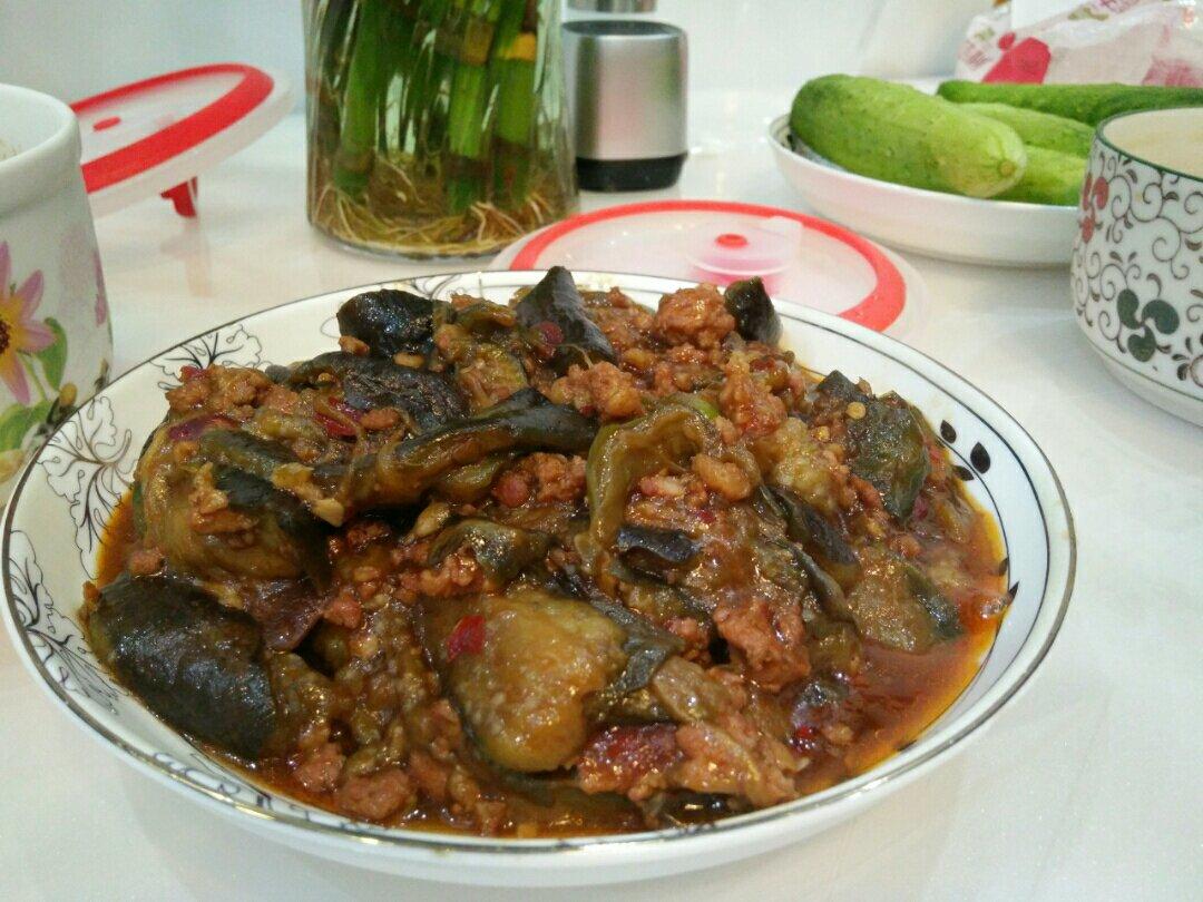 红烧肉沫茄子