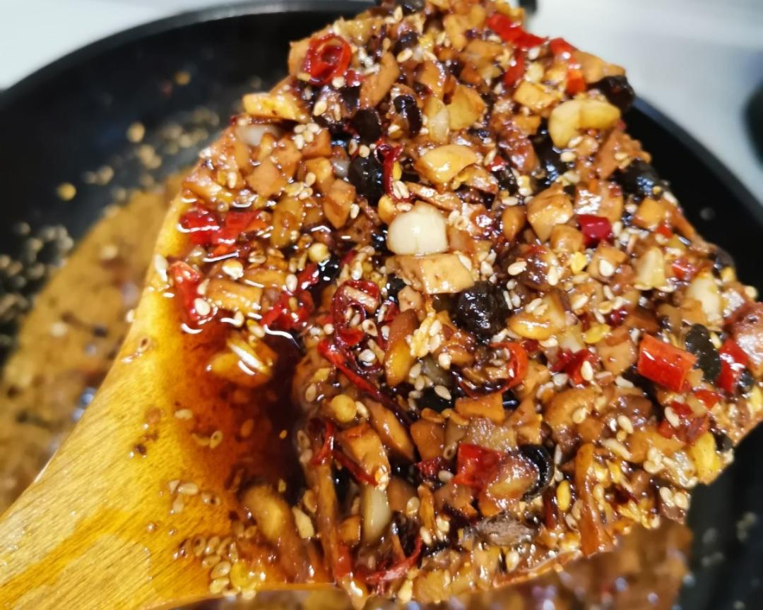 面浇头，饭遭殃，夹馍神器——八宝香辣酱【净素版】