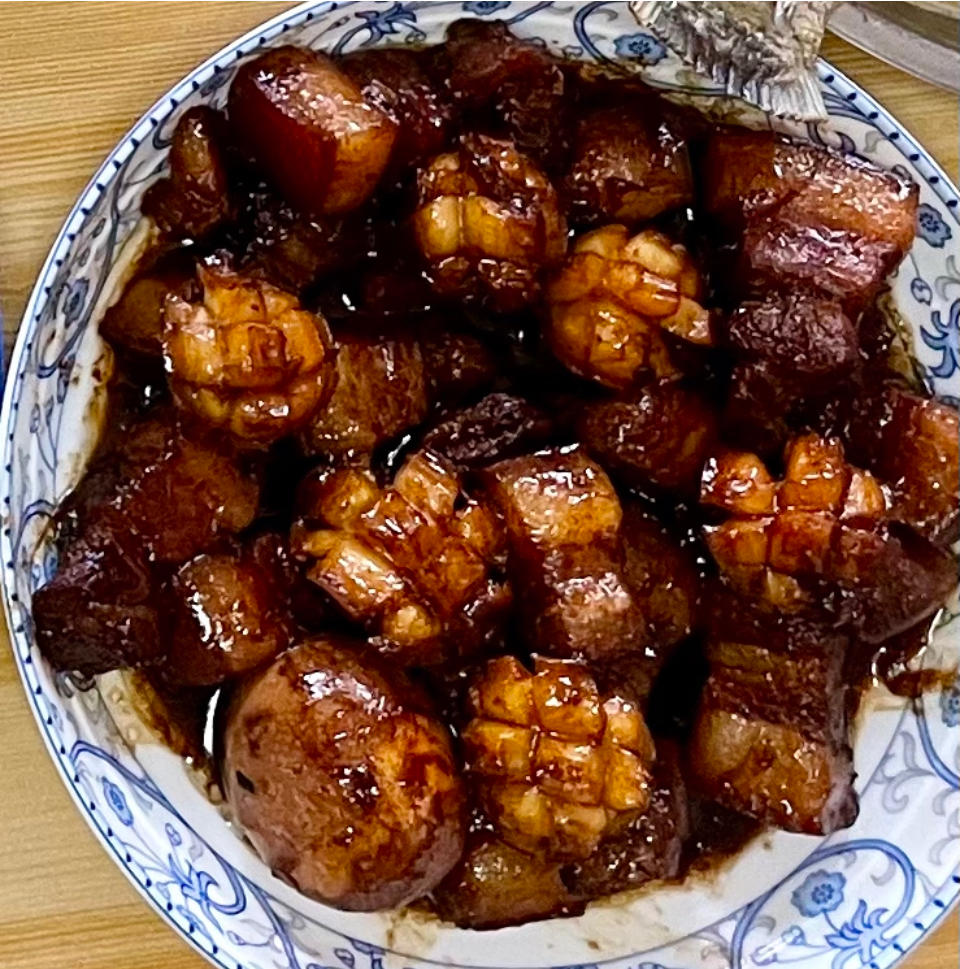 过年硬菜【鲍鱼红烧肉】