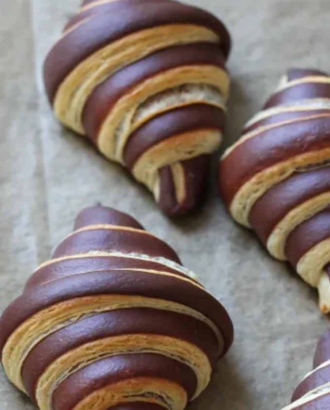 巧克力双色可颂Chocolate croissants
