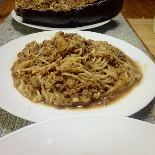 肉末金针菇
