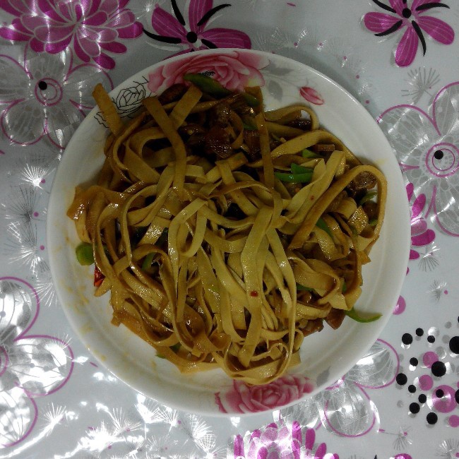清炒豆腐皮