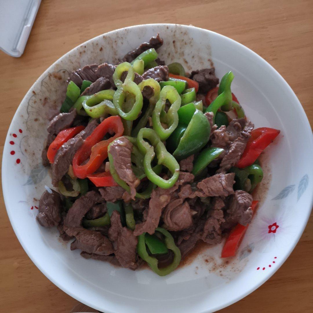 杭椒炒牛柳
