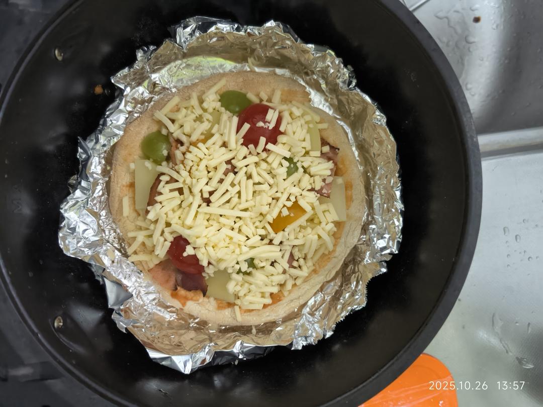 自制披萨～空气炸锅版