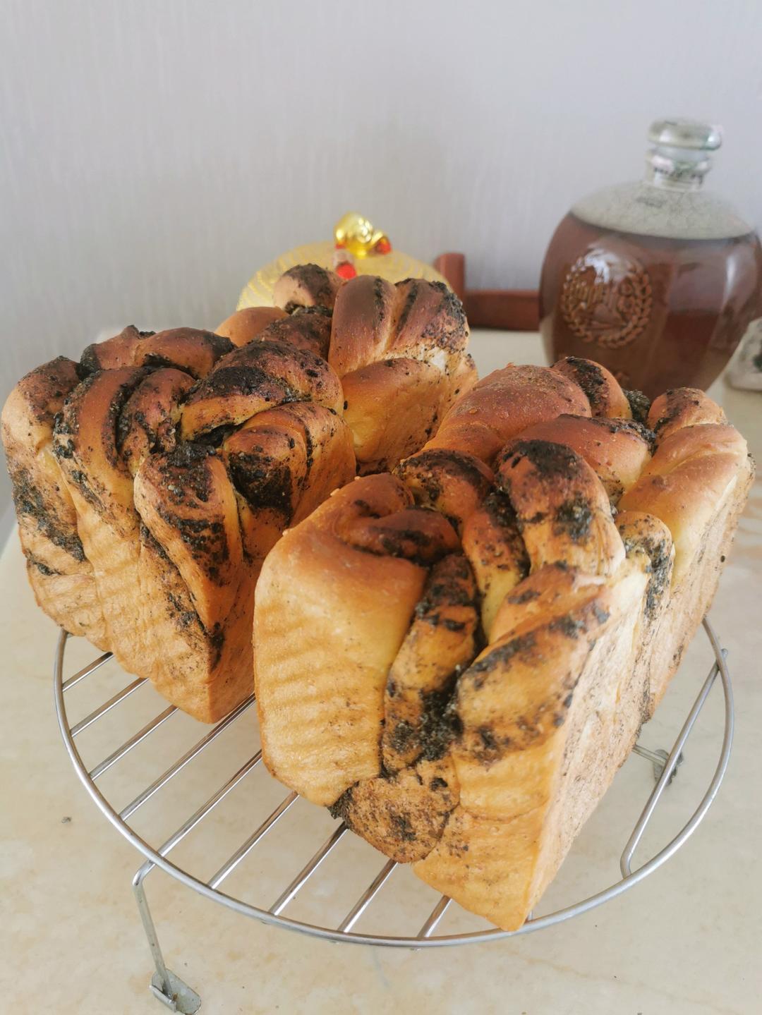 黑芝麻豹纹吐司