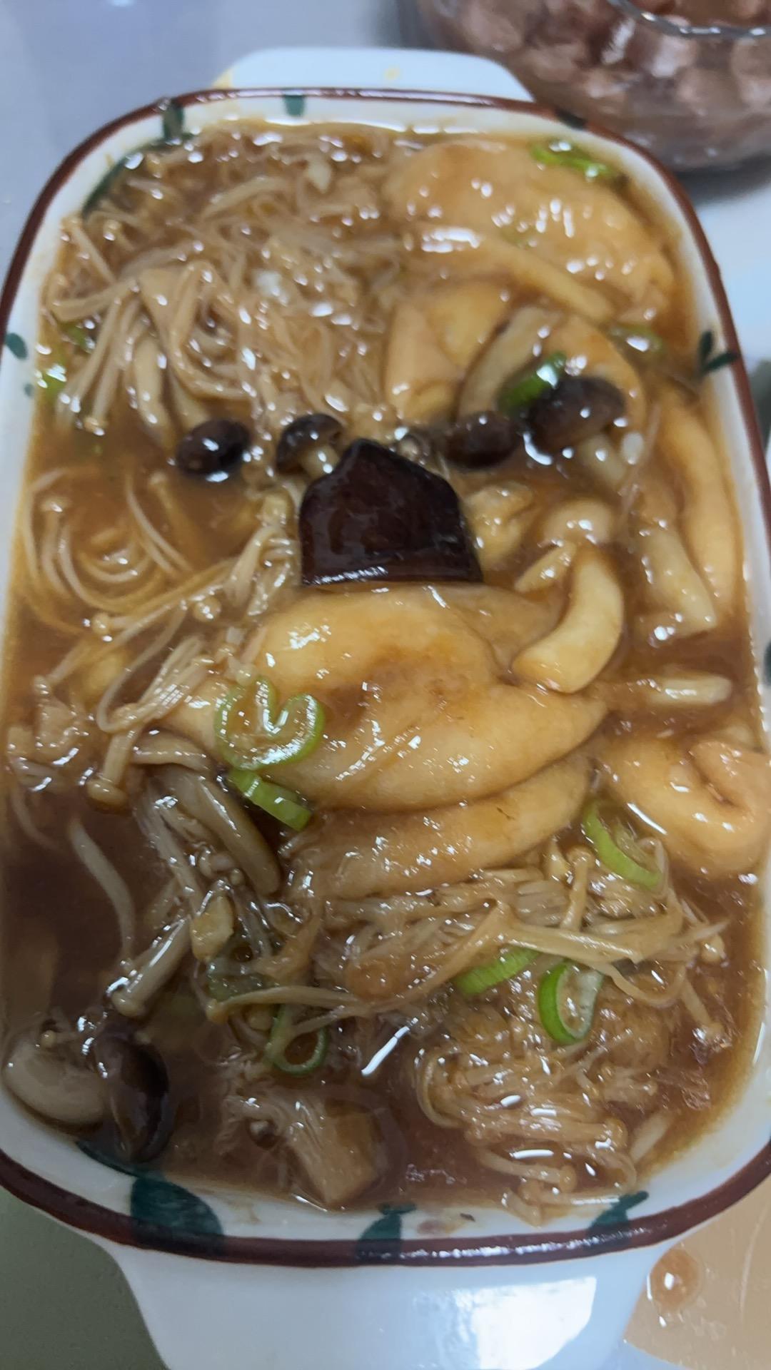 江南菜——蚝油双菇油面筋